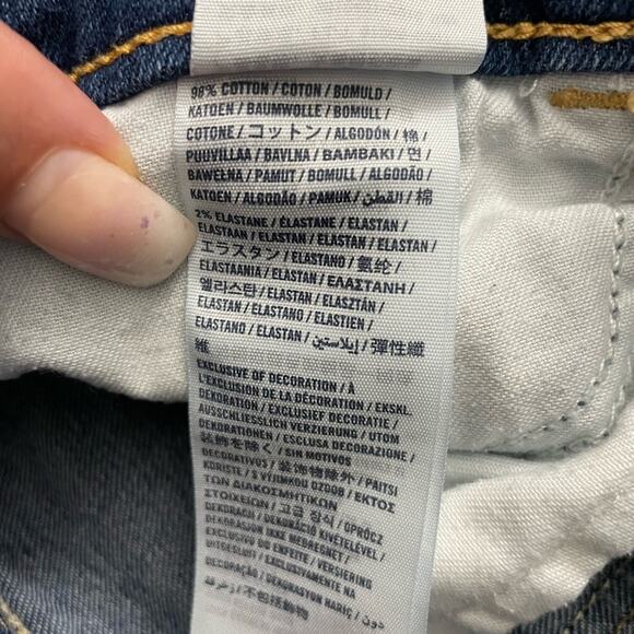 Abercrombie kids denim roll up Bermuda distressed shorts - Picture 4 of 4